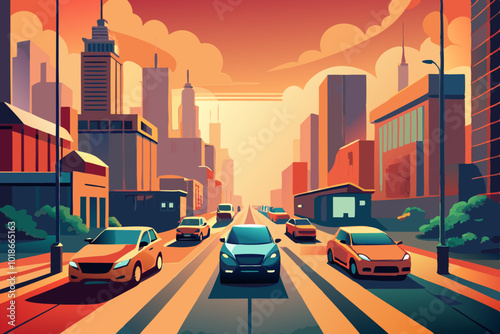 traffic in the city