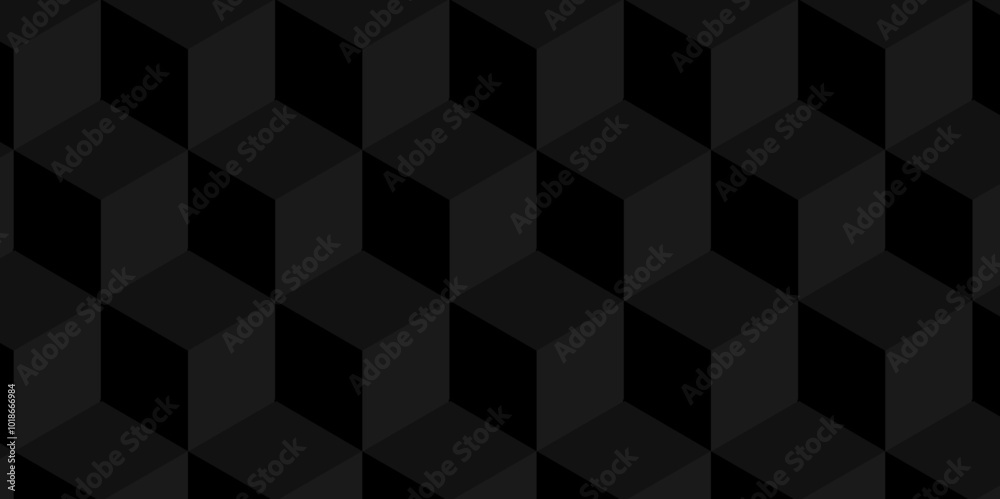 Minimal Vector geometric cube hexagon surface texture design. dark black block cubic mete glossy thin smooth structure isometric grid banner wallpaper. Minimal Vector geometric cube hexagon surface texture design. dark black block cubic mete glossy thin smooth structure isometric grid banner wallpaper.