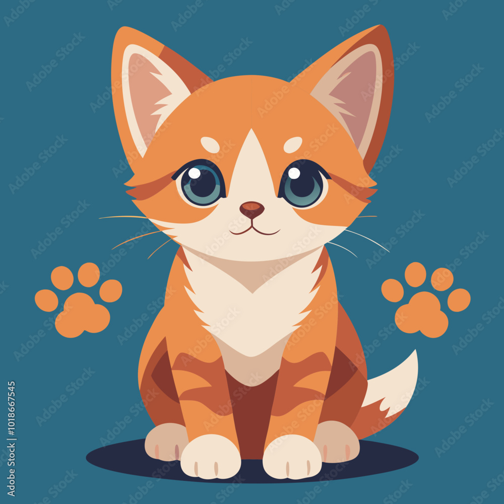 Obraz premium angry cat art