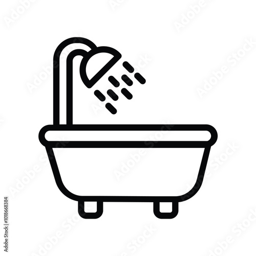 This is a Nice Bath tube Icone Design