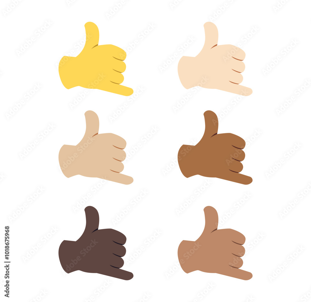 hand emoji vector symbol sign icon call me shaka hand emoji vector symbol sign icon call me shaka