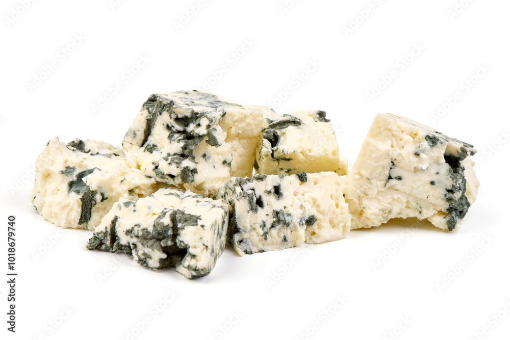 Gorgonzola, classic Italian cheese with natural mold, isolated on white background. Gorgonzola, classic Italian cheese with natural mold, isolated on white background.