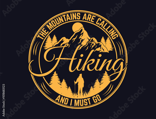 hiking t shirt design 