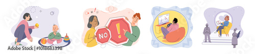 Antisocial vector illustration. Loneliness can profoundly impact mental well being and overall happiness Negative emotions, such as sadness and despair, can be indicators underlying psychological