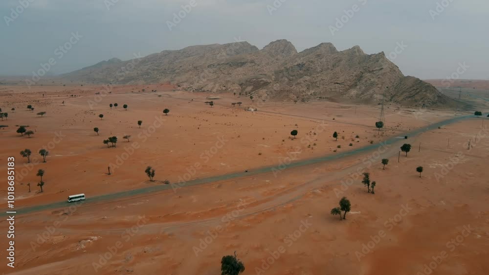 Aerial video of the Milehah area, in the United Arab Emirates Aerial video of the Milehah area, in the United Arab Emirates