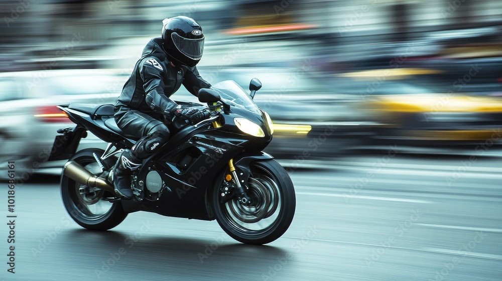 Dynamic Motorcycle Rider in Urban Environment Dynamic Motorcycle Rider in Urban Environment