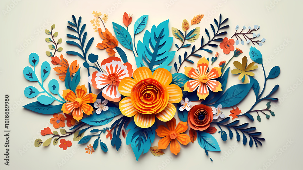 abstract floral design abstract floral design