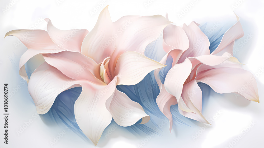 Fototapeta premium Elegant abstract petals background