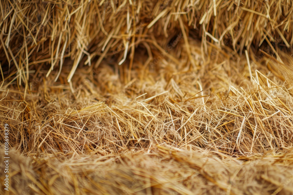 A field of dry straw with a few weeds in it