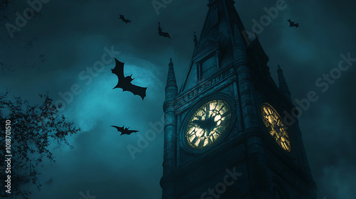 Halloween Haunted Clock Tower