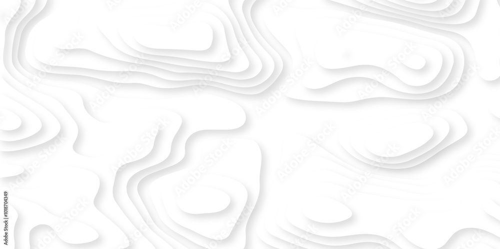 White minimal abstract background 3d papercut and grid spiral realistic design use for ads banner and advertising print design. 3d topography relief. Vector topographic illustration. White minimal abstract background 3d papercut and grid spiral realistic design use for ads banner and advertising print design. 3d topography relief. Vector topographic illustration.