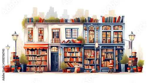 Bookstore in the sun