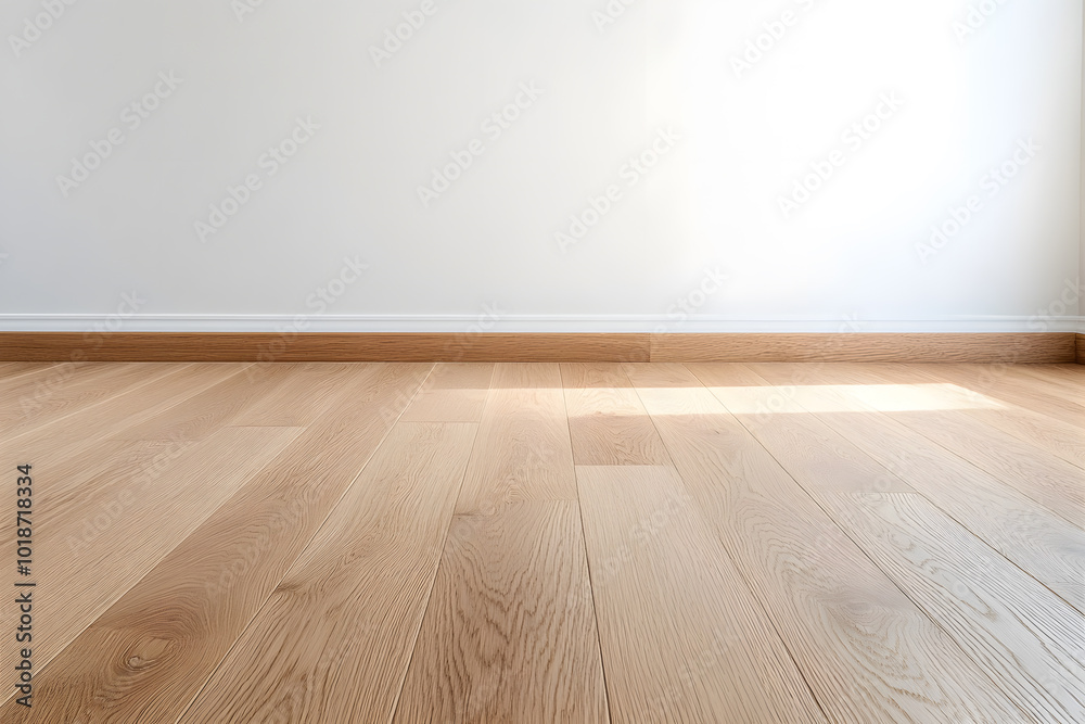 Close-Up of White Oak Flooring Corner | Showcasing the Elegance and Durability of Hardwood Floors