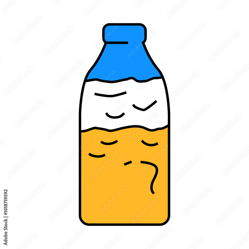 milk rotten food line icon vector. milk rotten food sign. isolated symbol illustration milk rotten food line icon vector. milk rotten food sign. isolated symbol illustration