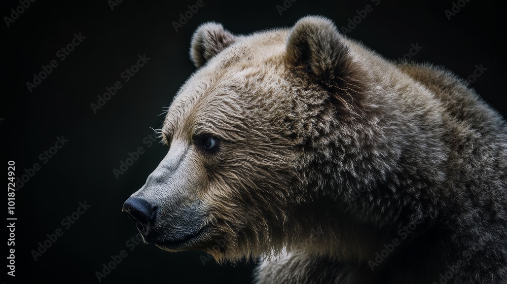 A bear with a fuzzy face and a brown coat A bear with a fuzzy face and a brown coat