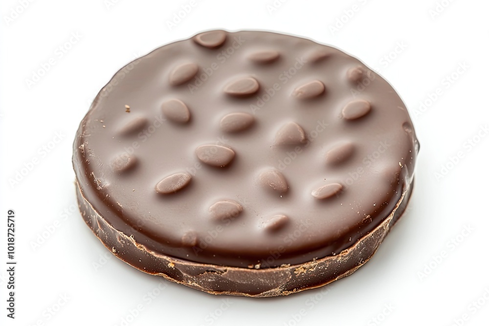 Fototapeta premium CHATHAM, UK - SEPTEMBER,23 2025: Jacobs Club Mint Chocolate biscuit on white background with generative ai