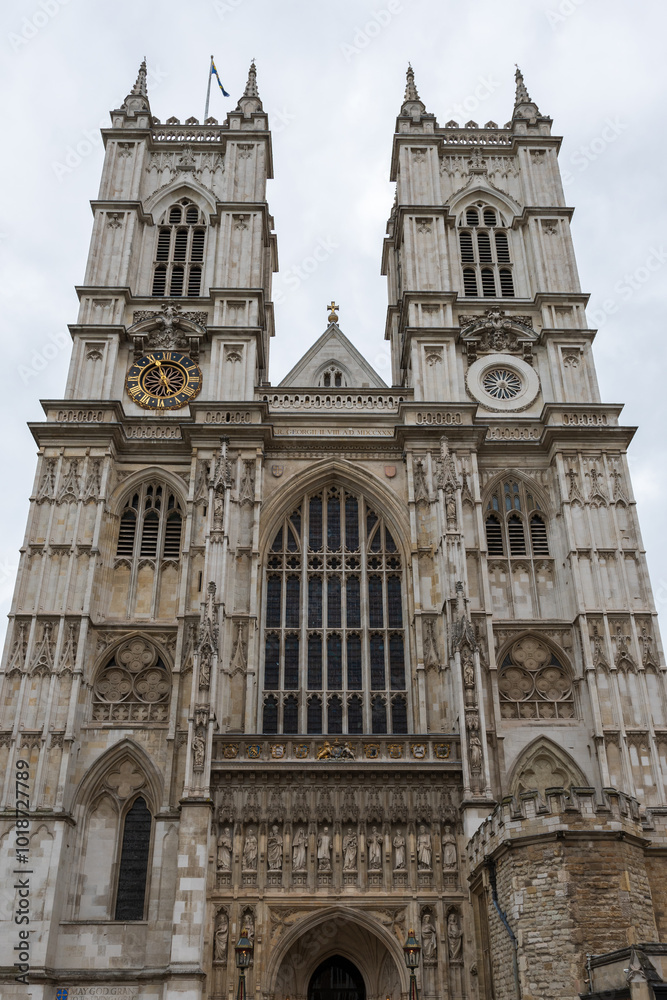 UK, England: London, facade of Westminster Abbey UK, England: London, facade of Westminster Abbey