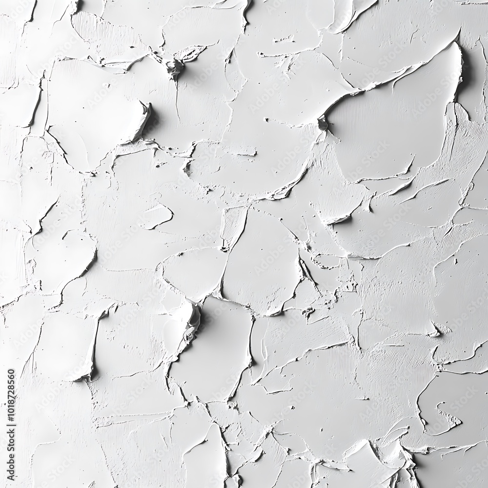 A textured surface with white paint peeling, showcasing layers and patterns. A textured surface with white paint peeling, showcasing layers and patterns.