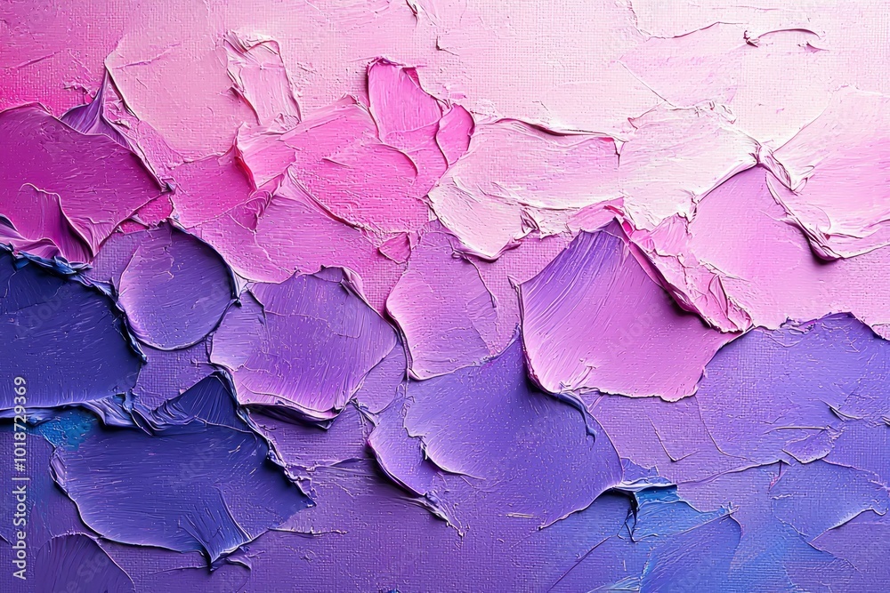 Close-up Abstract Texture of Pink and Purple Oil Paint on Canvas Close-up Abstract Texture of Pink and Purple Oil Paint on Canvas