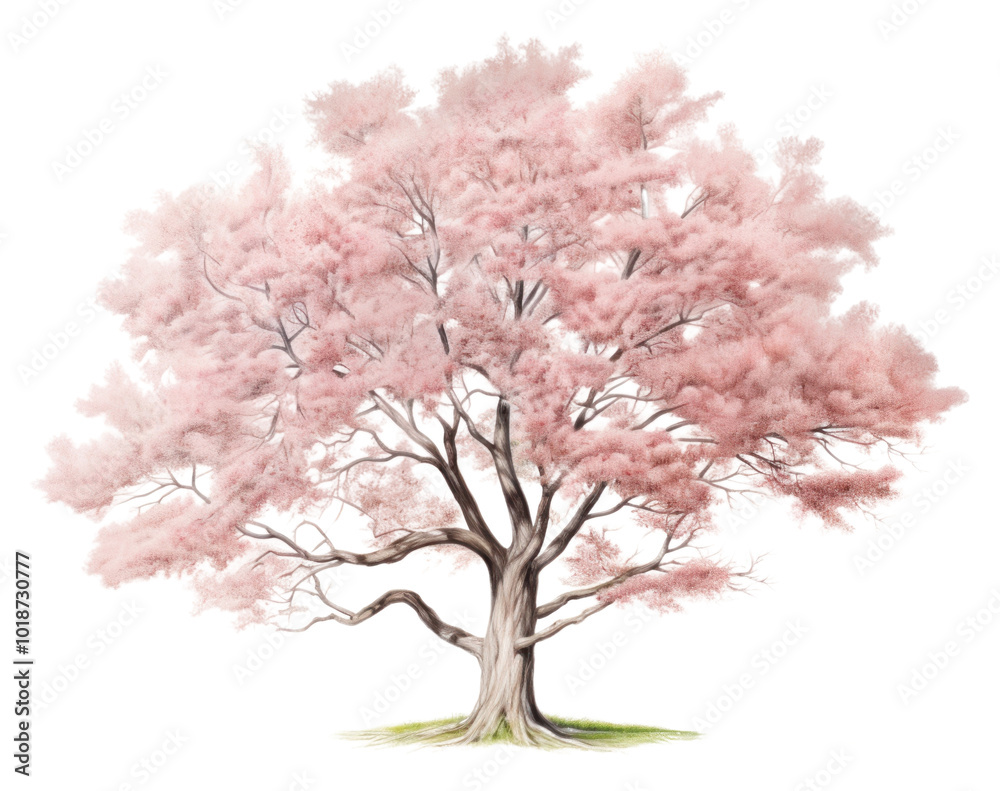 Fototapeta premium PNG Tree blossom drawing flower.
