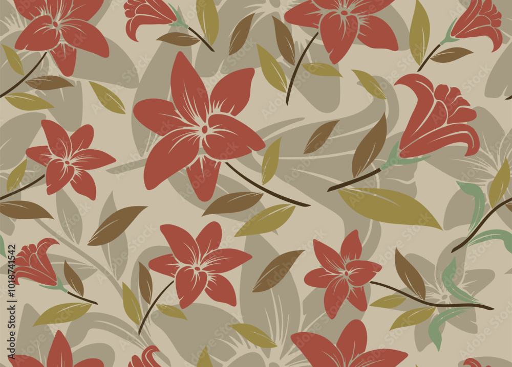 seamless floral pattern. Endless pattern can be used for ceramic tile, wallpaper, linoleum, web page background. Art floral vector seamless pattern. seamless floral pattern. Endless pattern can be used for ceramic tile, wallpaper, linoleum, web page background. Art floral vector seamless pattern.