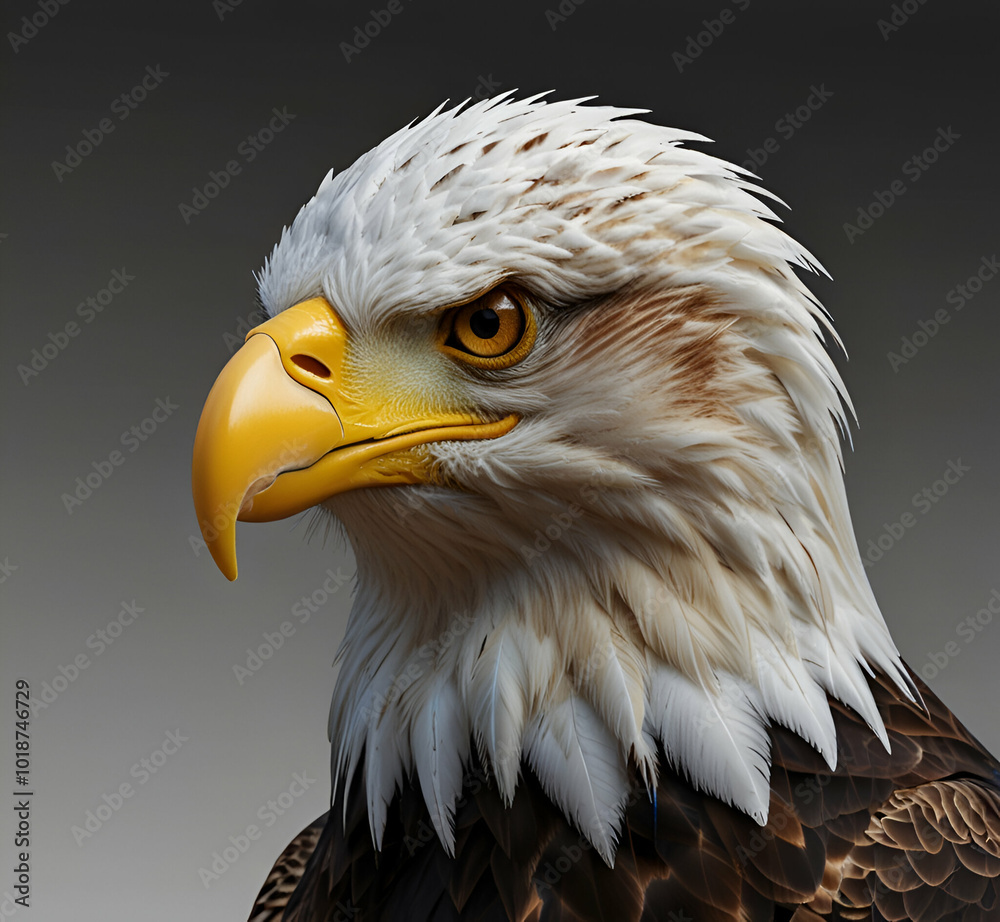 Obraz premium logo of eagle AI generative