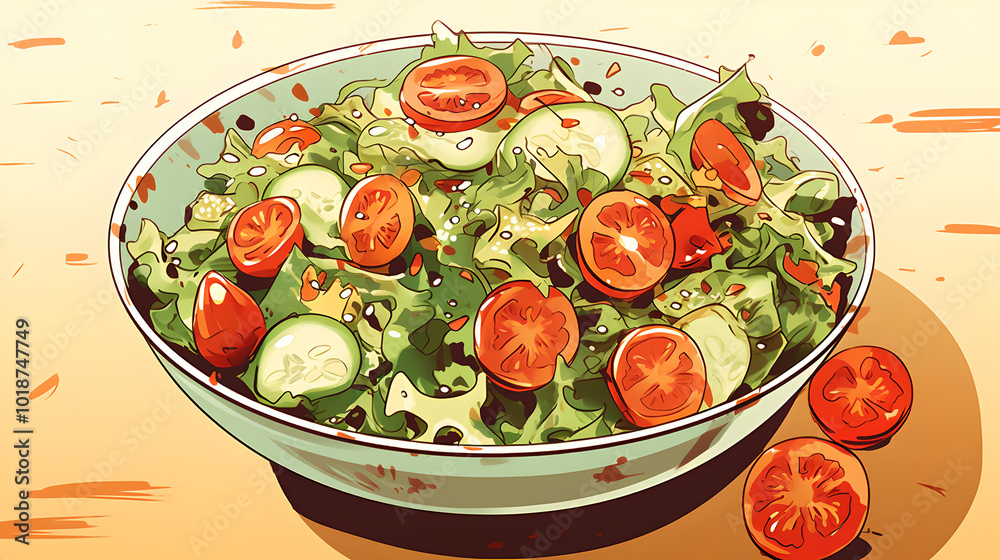 Salad illustration