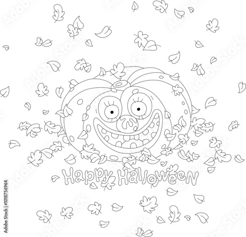 Halloween card with a funny...