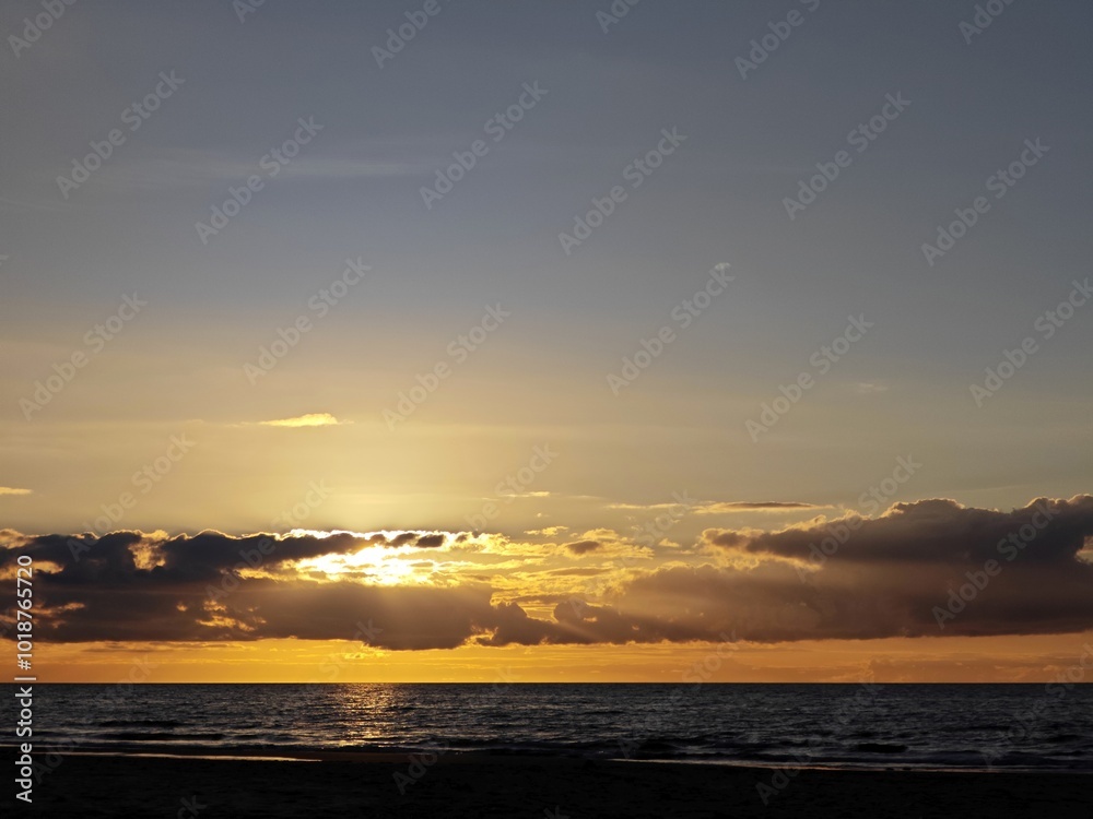 Sonnenuntergang über der Dänischen Nordsee Sonnenuntergang über der Dänischen Nordsee