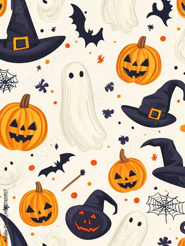 Halloween concept pattern