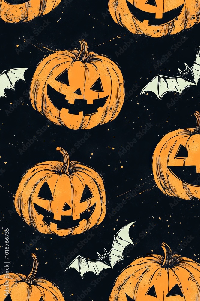 Halloween concept pattern