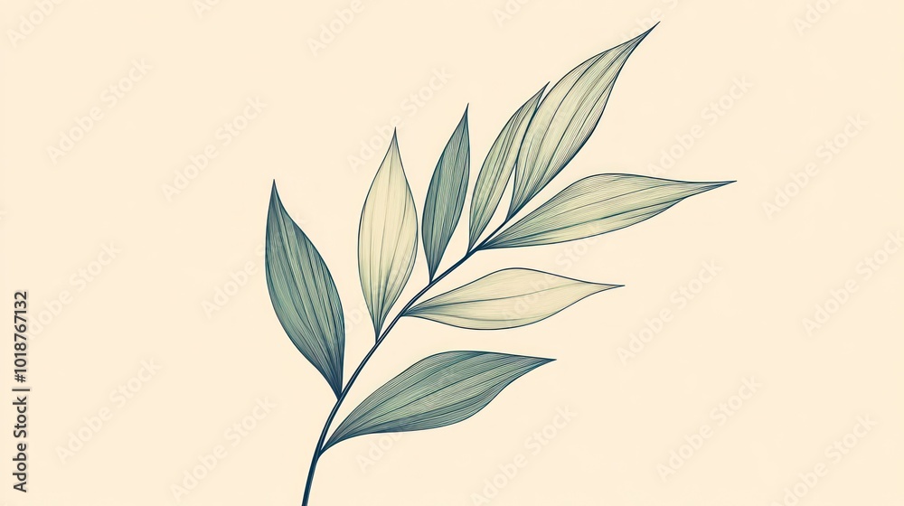Delicate Branch Illustration Delicate Branch Illustration