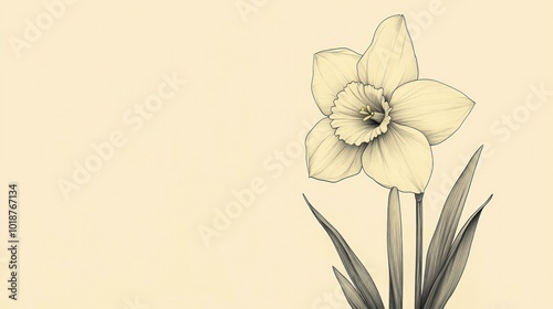 Daffodil Flower Drawing