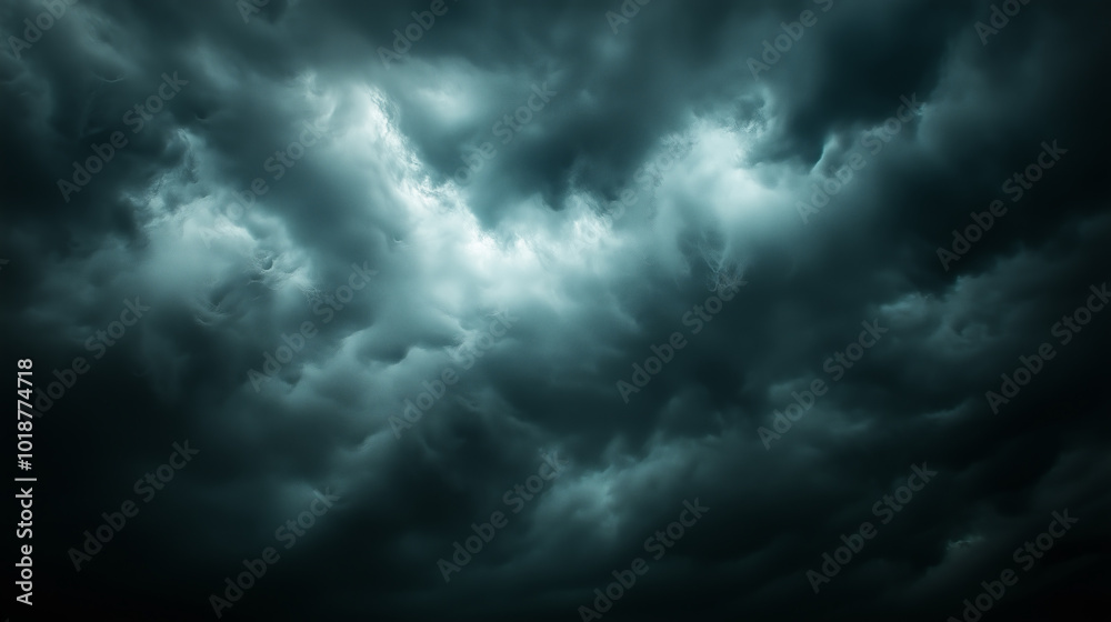 Dark and ominous storm clouds fill the sky. Dark and ominous storm clouds fill the sky.