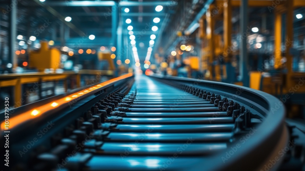 Conveyor Belt in a Factory Conveyor Belt in a Factory
