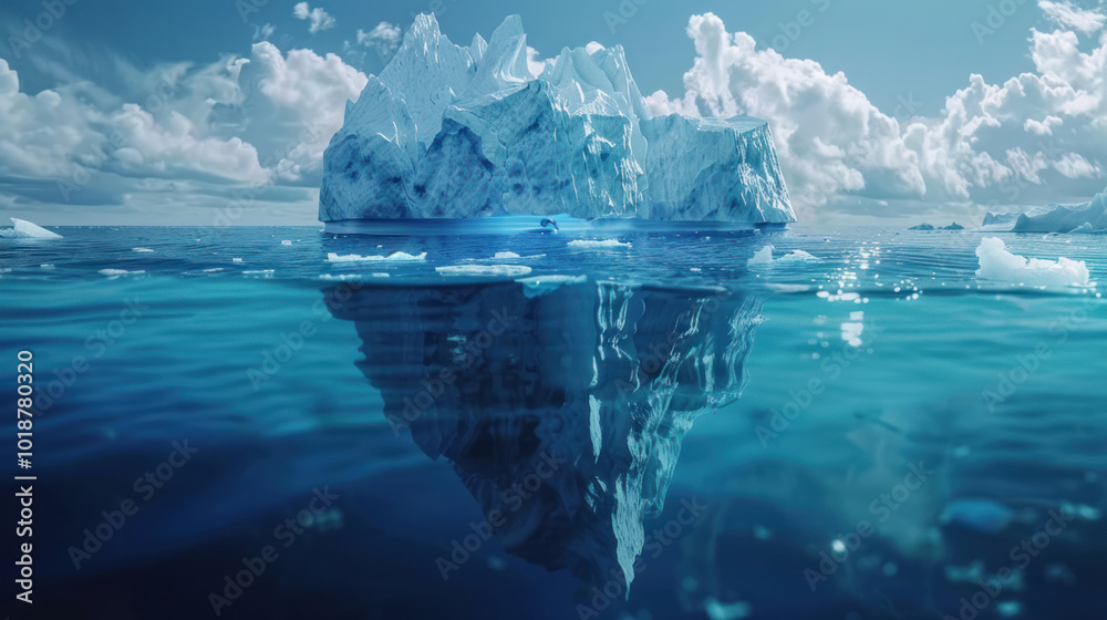 Melting icebergs, endangered wildlife, and rising sea levels highlighting the dramatic impact of global warming on the environment Melting icebergs, endangered wildlife, and rising sea levels highlighting the dramatic impact of global warming on the environment