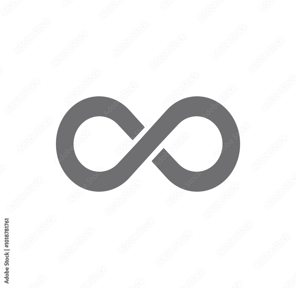 Infinity symbol vector illustration forever Infinity symbol vector illustration forever