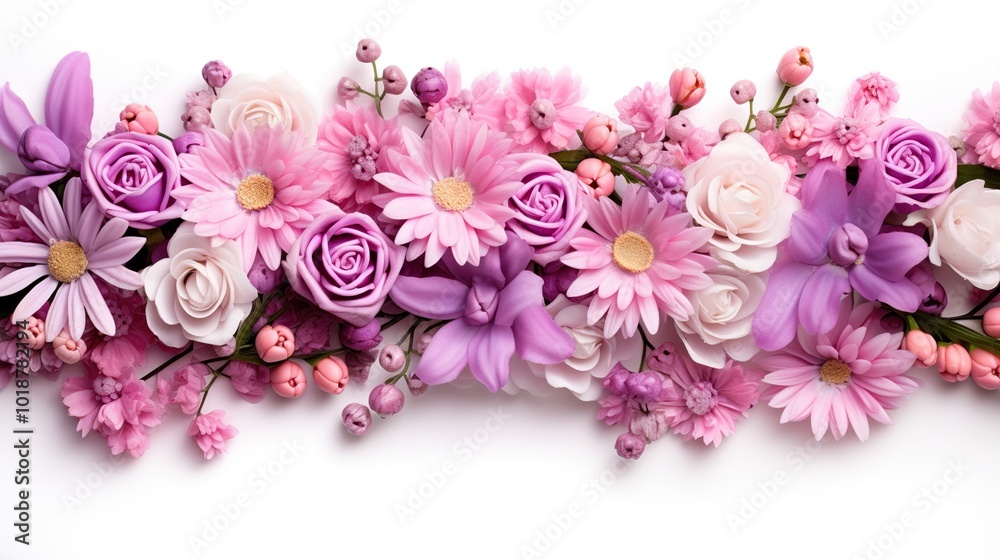 Floral Arrangement with Pink and Purple Flowers Floral Arrangement with Pink and Purple Flowers