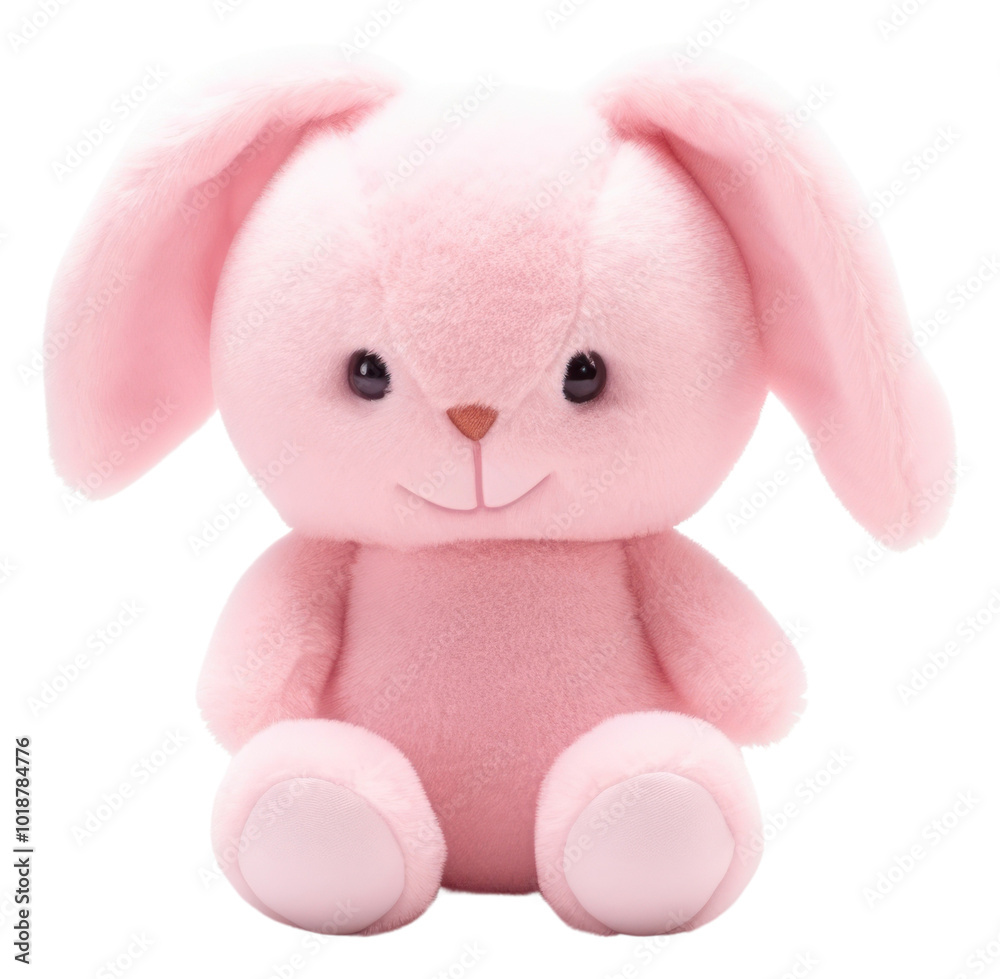 PNG Bunny plush toy white background representation. PNG Bunny plush toy white background representation.