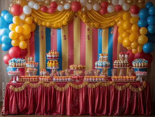 Convenient Carnival party themed decoration kit images featuring all-in-one decor solutions for your event photo