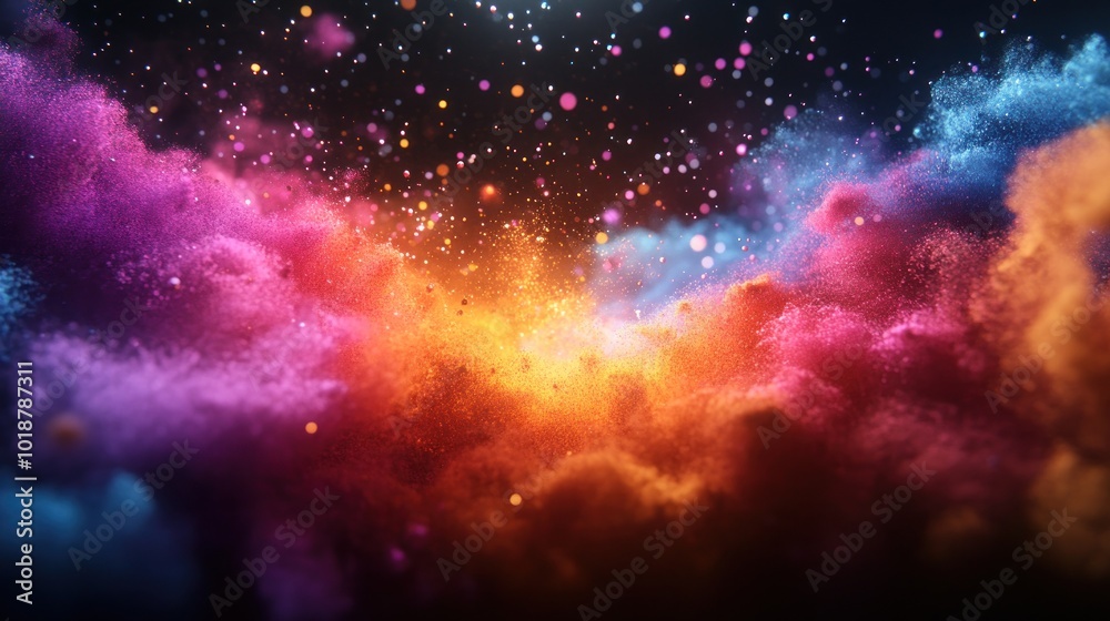 Obraz premium Abstract Colorful Explosion