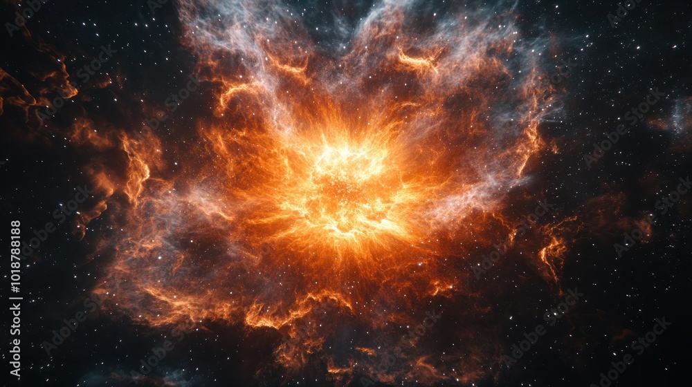 Fototapeta premium Cosmic Explosion in the Nebula