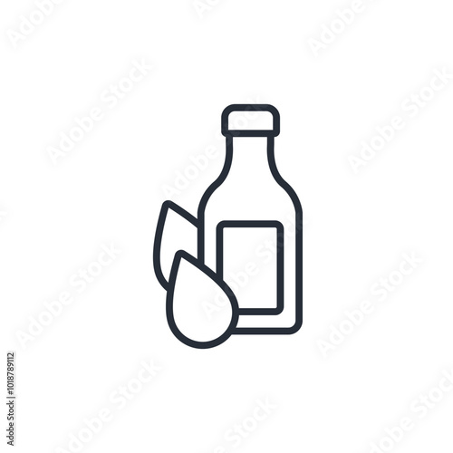 Bottle icon. vector.Editable stroke.linear style sign for use web design,logo.Symbol illustration.