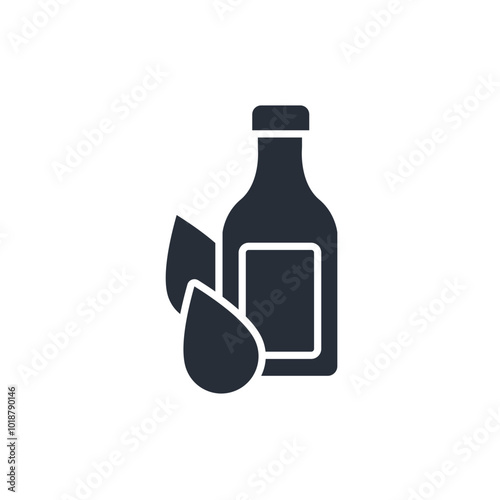 Bottle icon. vector.Editable stroke.linear style sign for use web design,logo.Symbol illustration.
