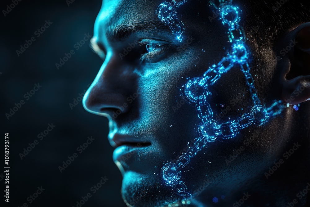 A detailed view of a person's radiant facial expression, perfect for highlighting emotional moments or conveying inner light A detailed view of a person's radiant facial expression, perfect for highlighting emotional moments or conveying inner light