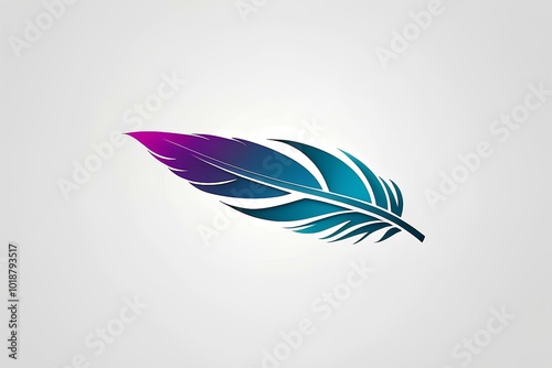 vibrant blue and purple feather representing freedom, imagination, and limitless possibilities