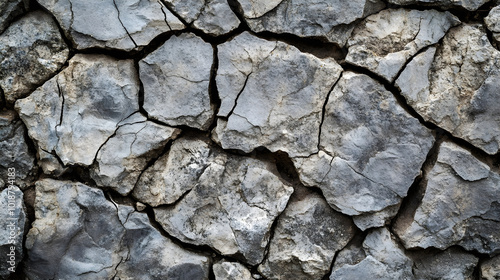 A rough stone texture background with visible cracks and uneven surface