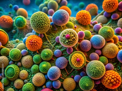 Intricate Details of a Microscopic Organism Captured Under High Magnification in a Laboratory Setting photo