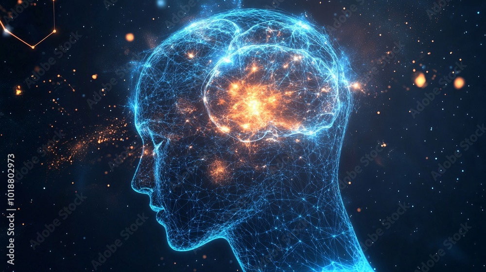 Glowing Mindscape of Thoughts and Emotions Glowing Mindscape of Thoughts and Emotions