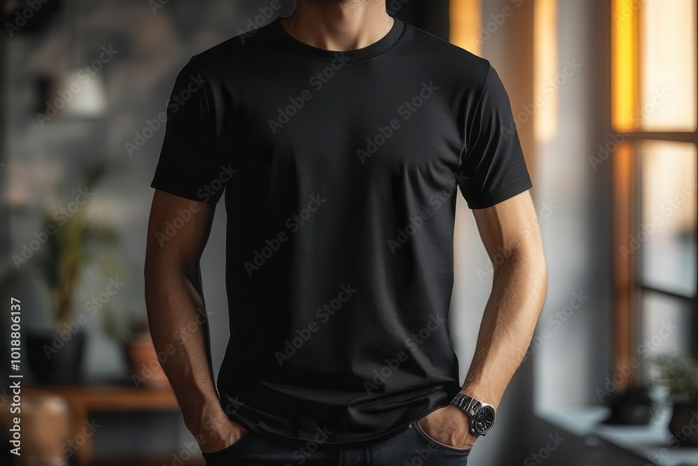 minimalist black tshirt on invisible mannequin front and back view crisp highcontrast lighting seamless white background focus on fabric texture minimalist black tshirt on invisible mannequin front and back view crisp highcontrast lighting seamless white background focus on fabric texture